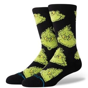 THE GRINCH X STANCE CREW SOCKS
 -L MENS 9-13 / WOMENS 11-14